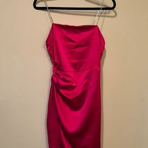 ZARA Hot Pink Satin Dress 💗